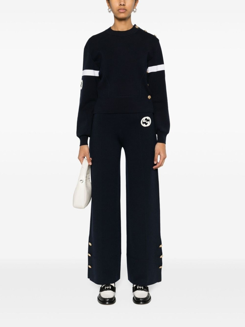 GUCCI Interlocking G wide-leg trousers outlook