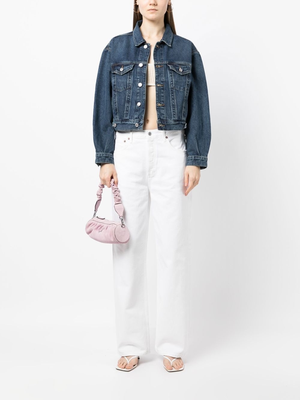 adjustable-fit denim jacket - 2