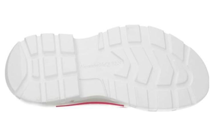 (WMNS) Alexander McQueen Tread Slick Lace Up 'White Neon Pink' 697074W4MV59895 - 5