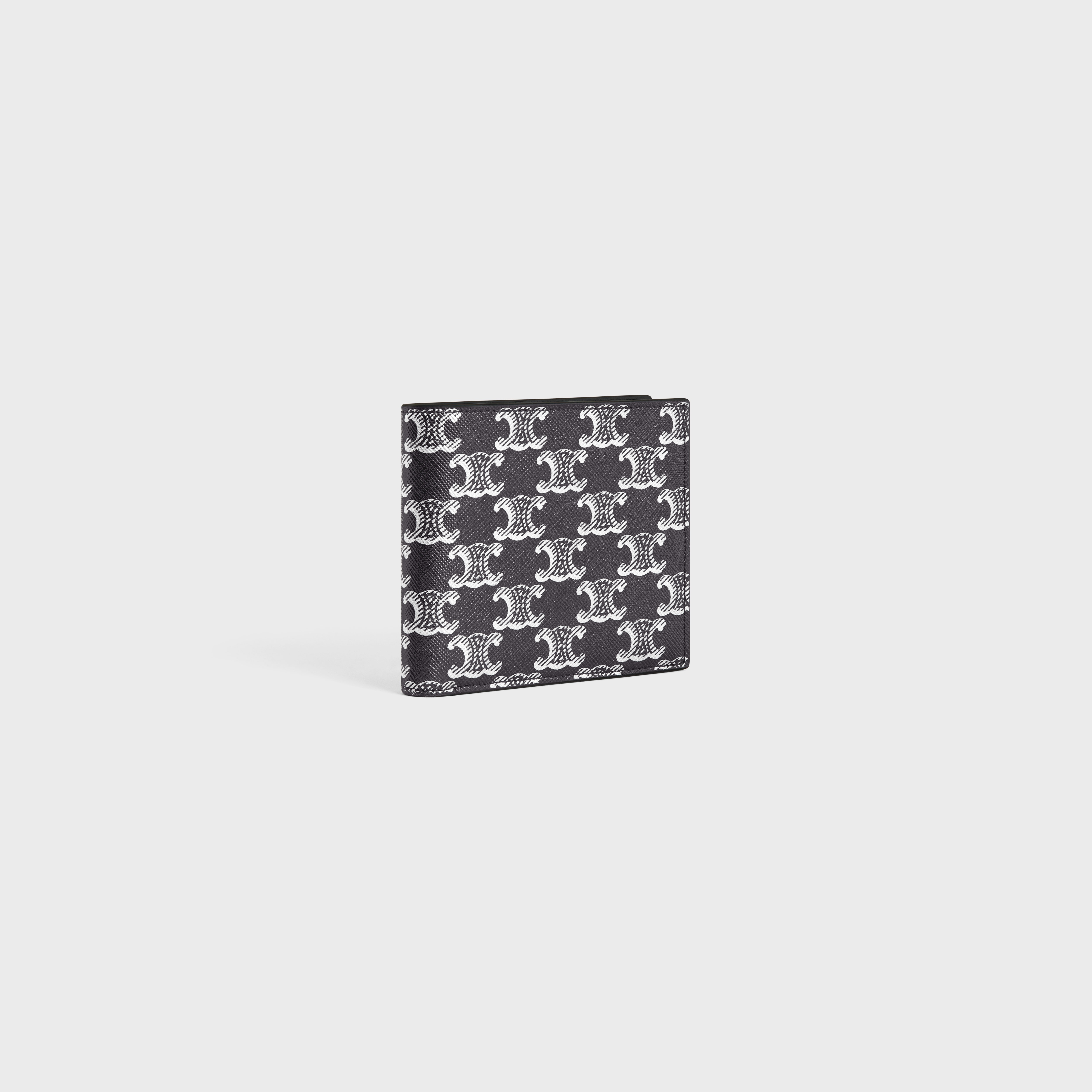 Bi-fold Wallet with Coin Compartment in Triomphe Canvas and calfskin - 2