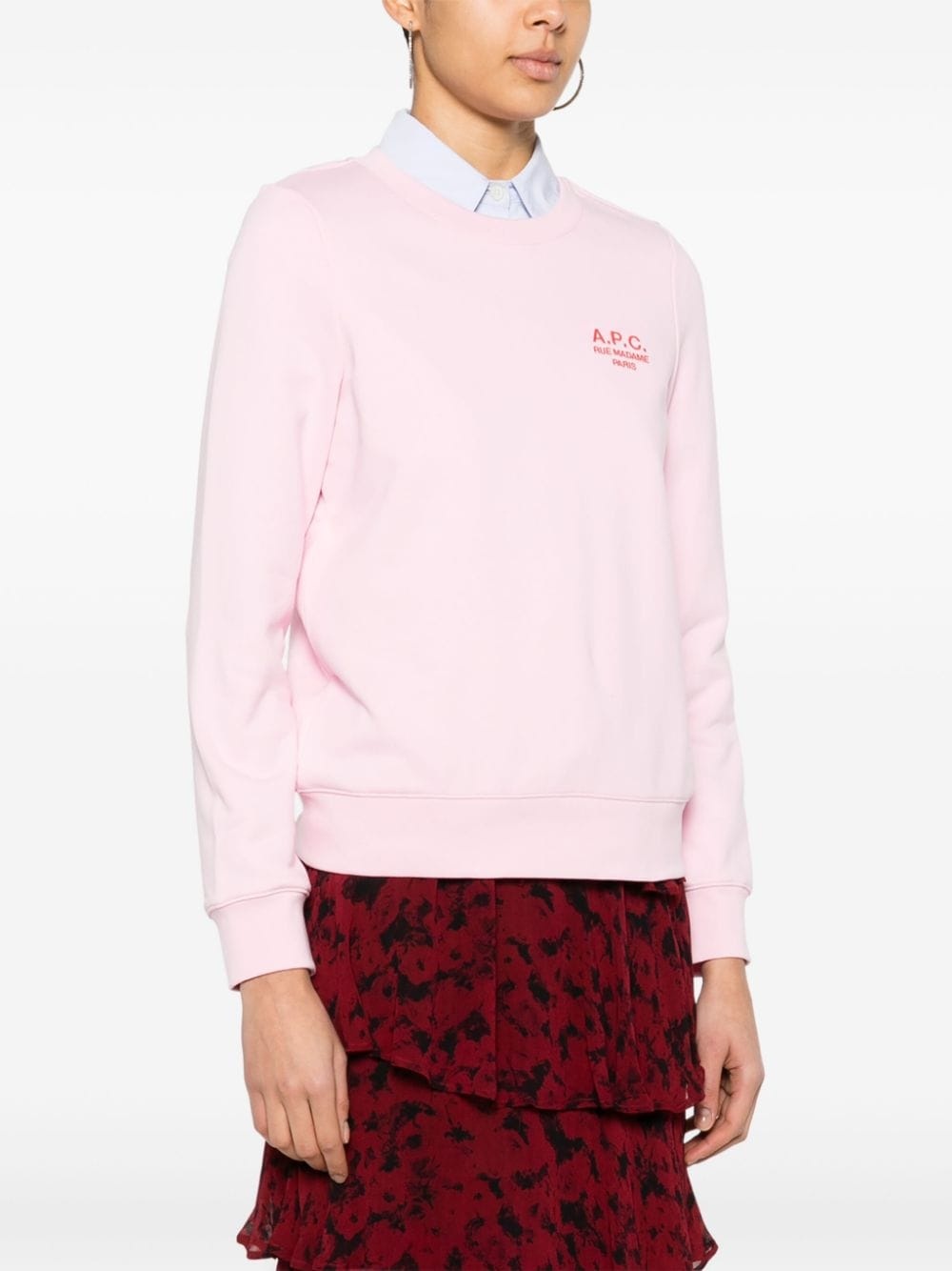 logo-embroidered cotton sweatshirt - 3