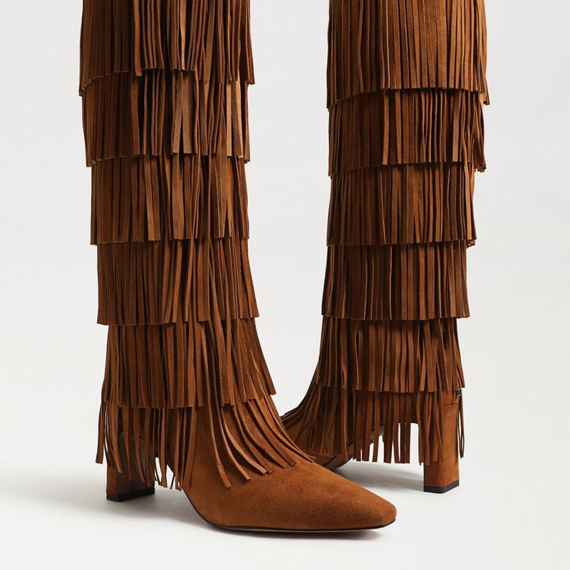 Sylvia Fringe Knee High Boot 7