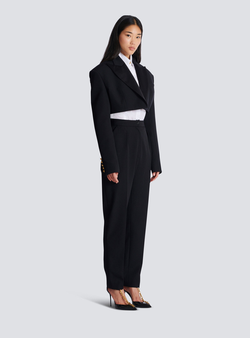Cropped grain de poudre jacket 3