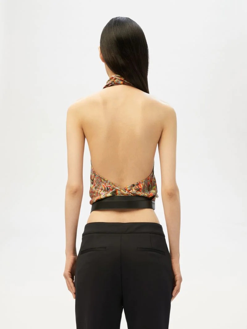 PRINTED BELTED TOP - 5