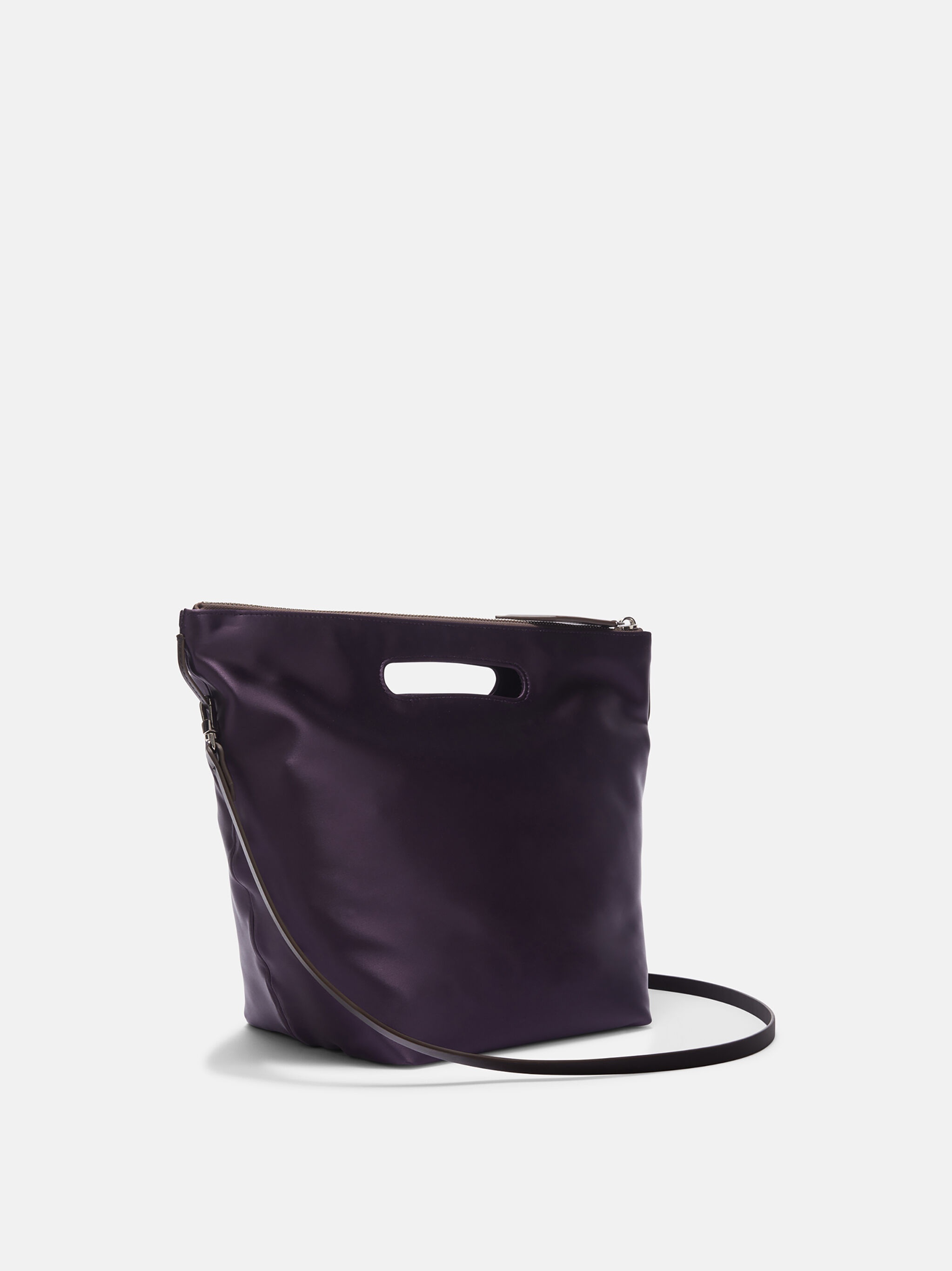 ''VIA DEI GIARDINI 30'' DARK BROWN TOTE BAG - 3