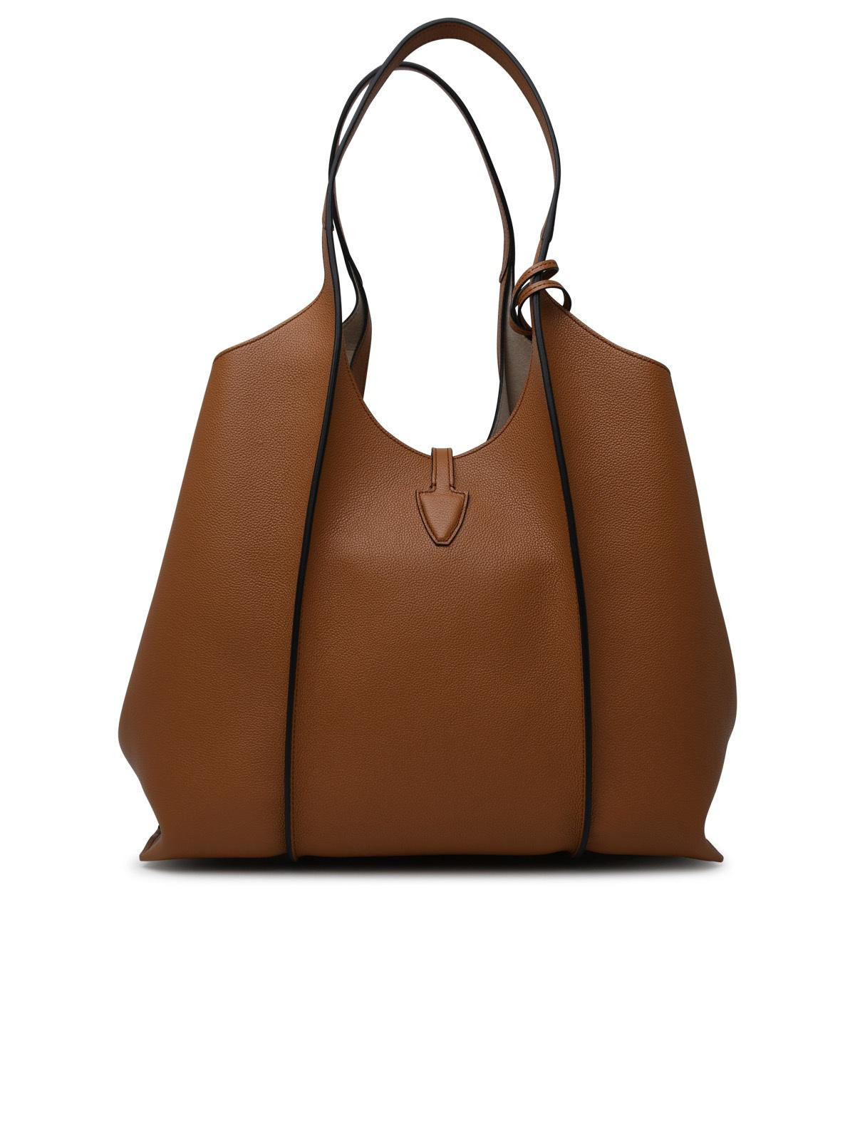 Tod's 'Timeless' Brown Leather Shopping Bag Women - 3