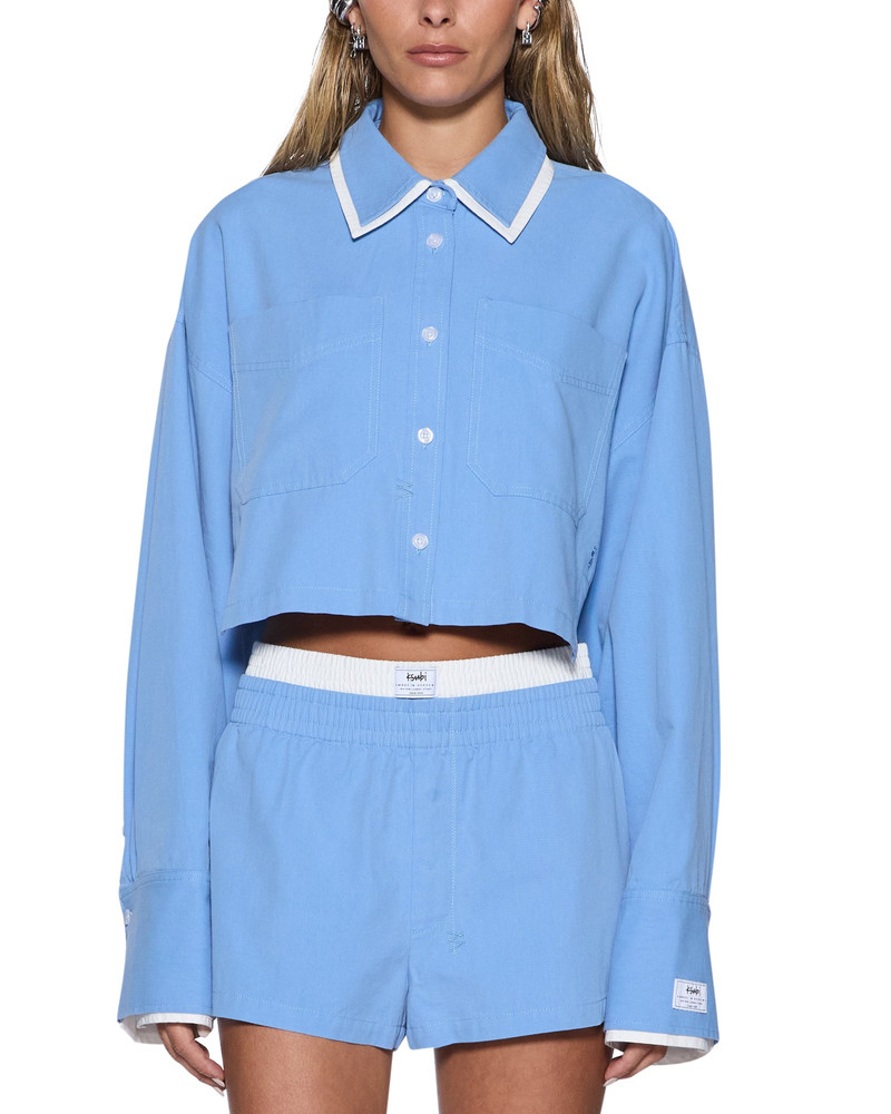 BALTER LS SHIRT BRIGHT BLUE/WHITE 3