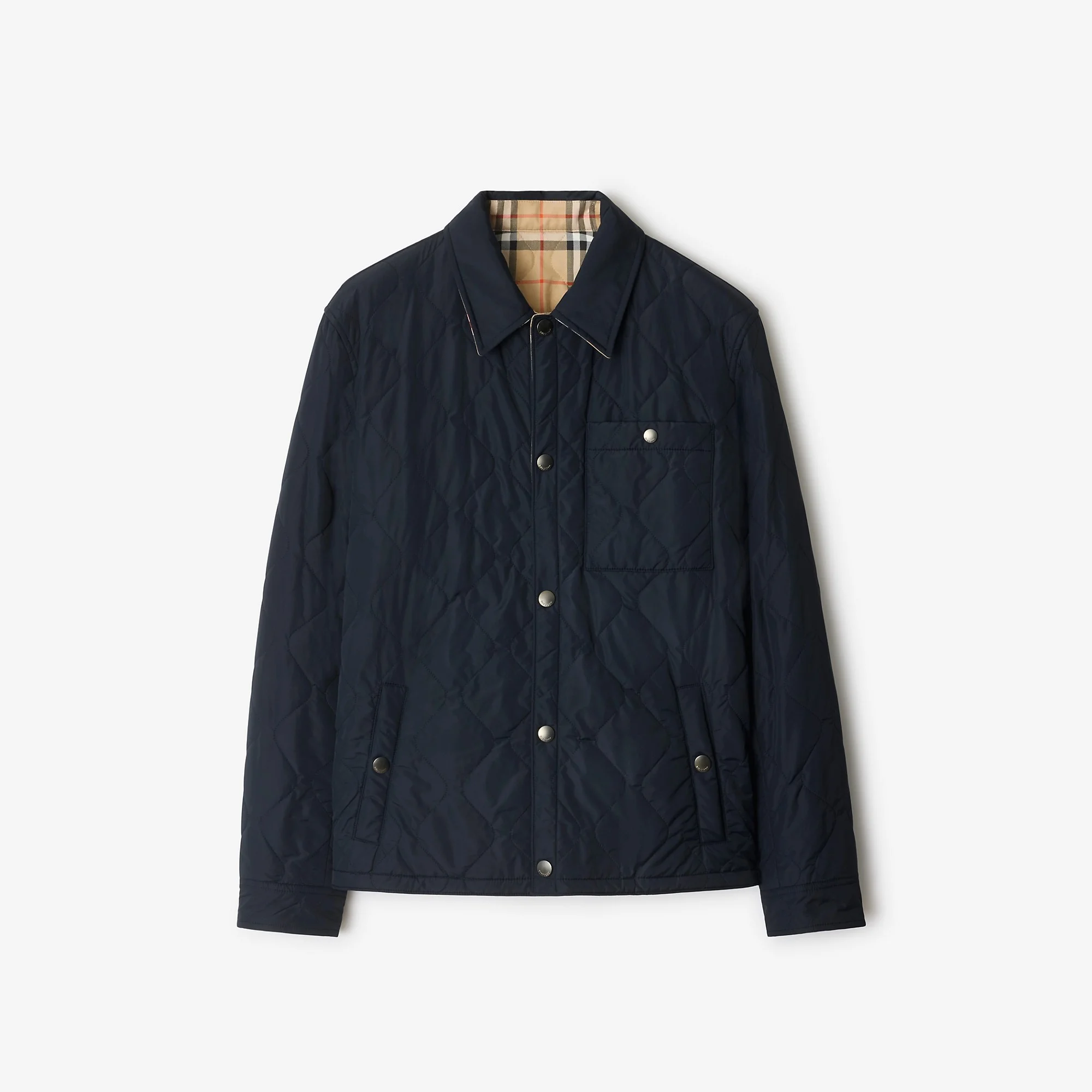 Reversible Quilted Nylon Overshirt - 1