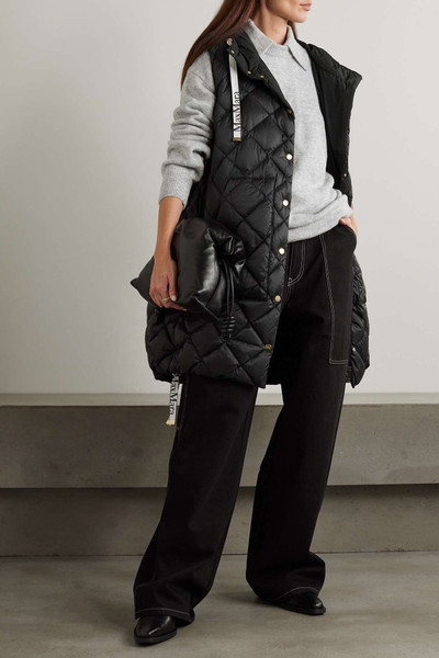 Max Mara The Cube hooded grosgrain-trimmed quilted shell down vest outlook