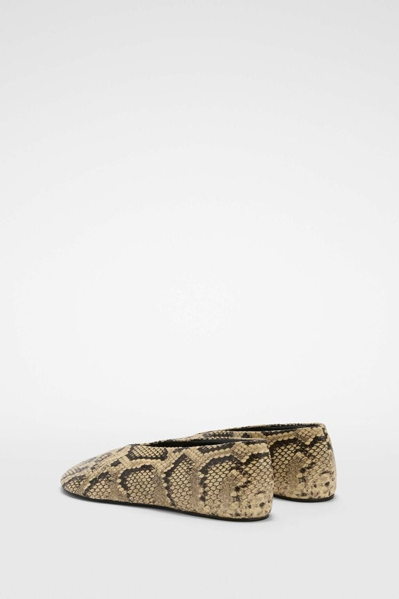Jil Sander Snake Ballerinas outlook