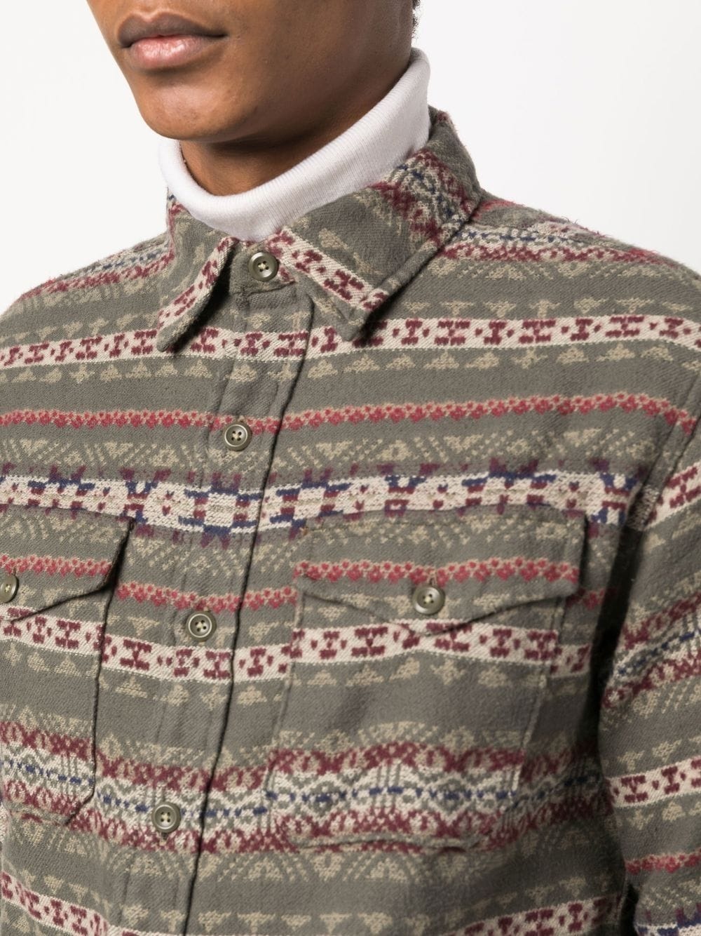 Melton long-sleeved shirt - 5