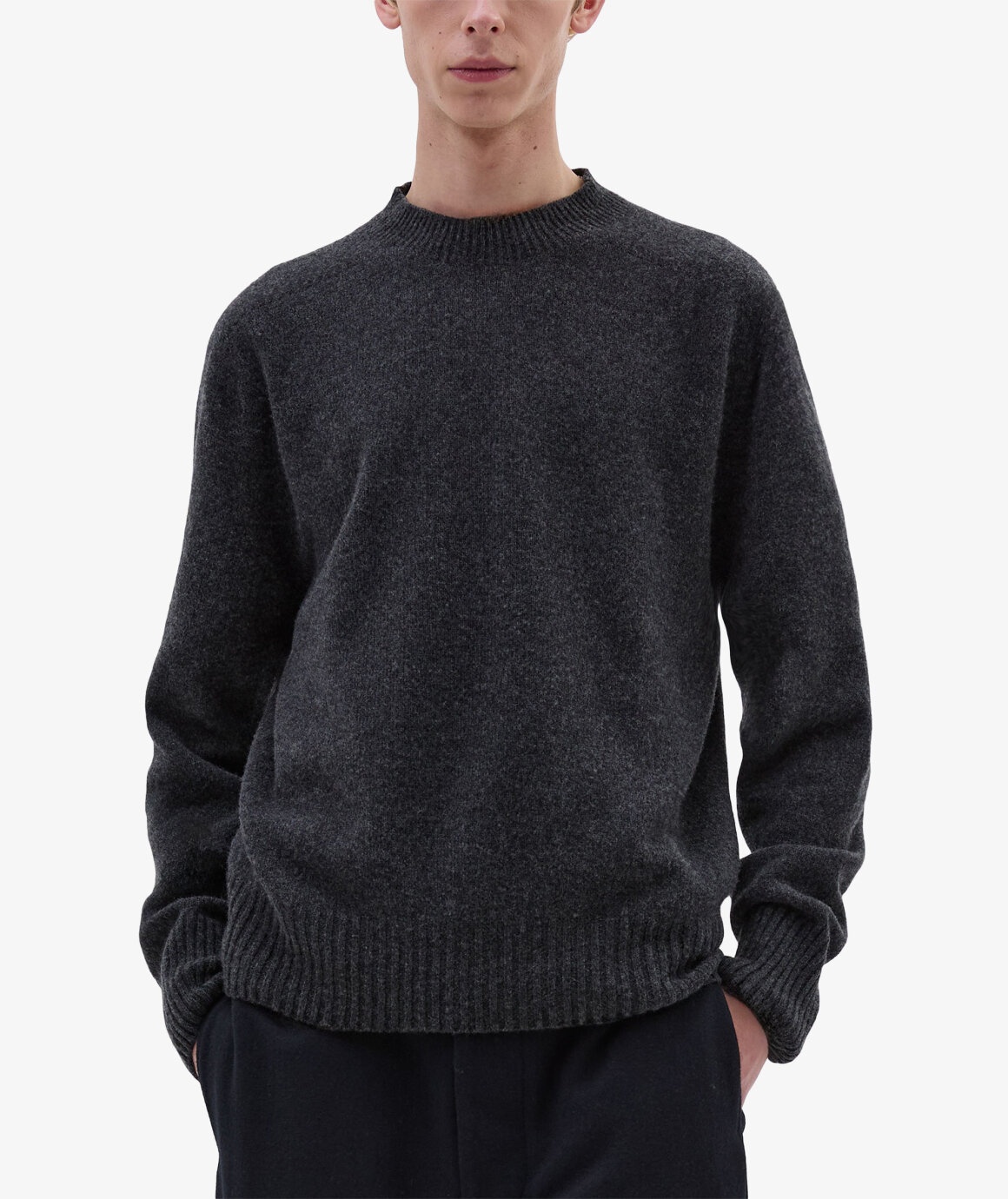 SEAMLESS CREW NECK MERINO CASHMERE - 5