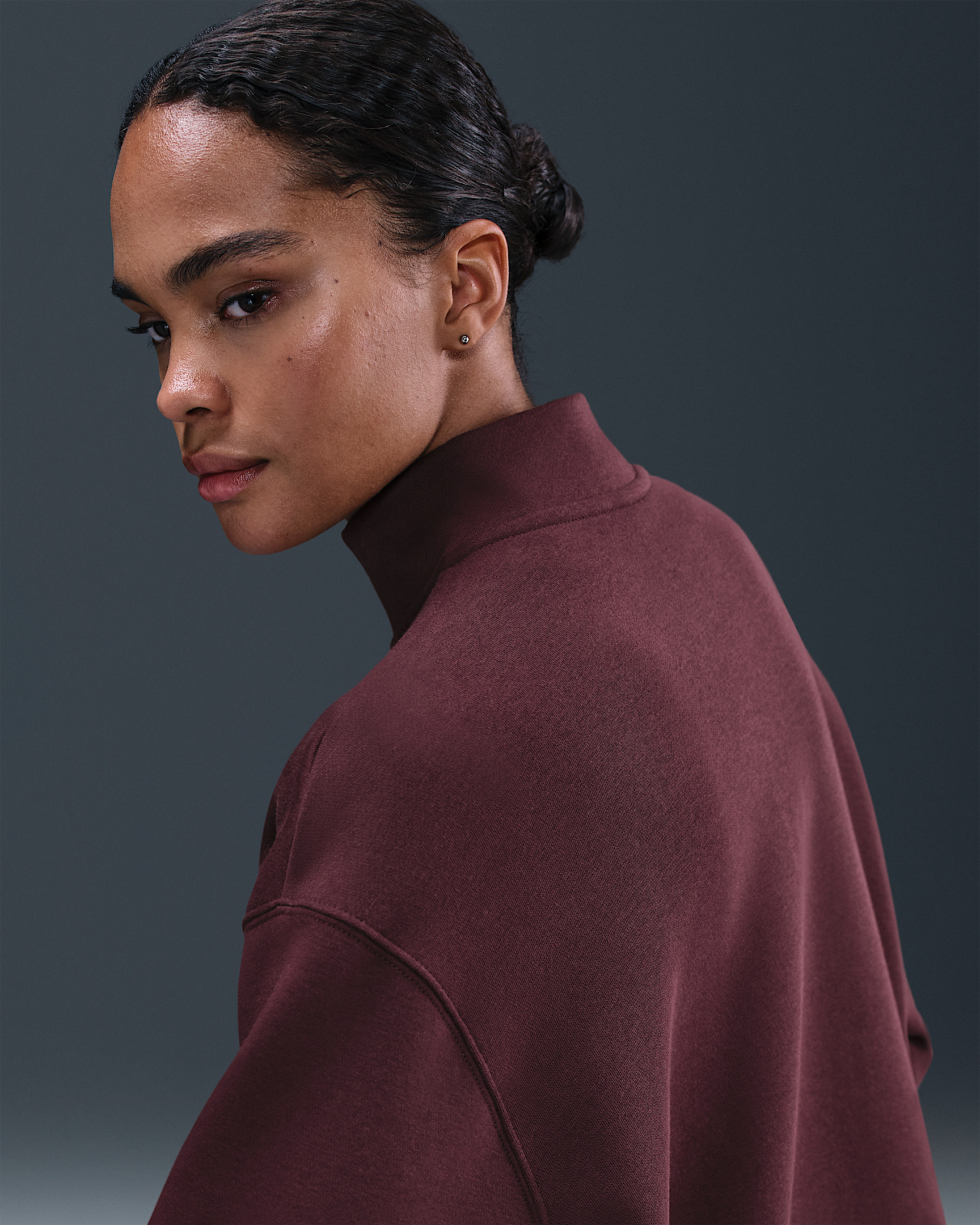 Nike Sportswear Phoenix Fleece Women's Oversized 1/4-Zip Long Sweatshirt - 2