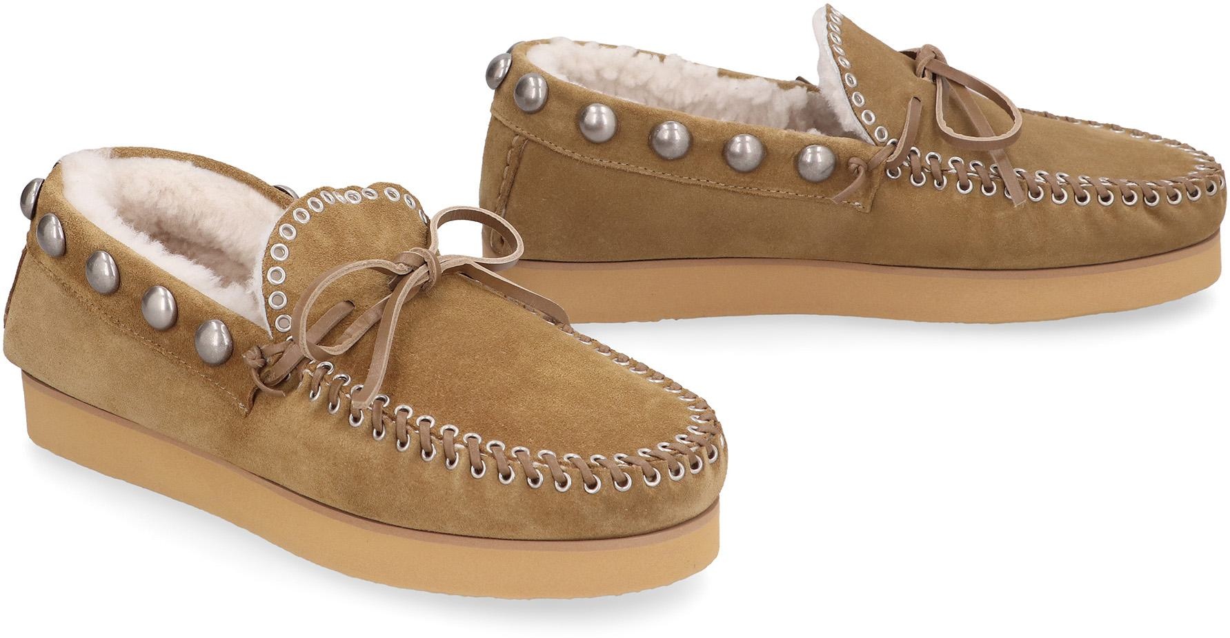 ISABEL MARANT FORLEY SUEDE LOAFERS - 3