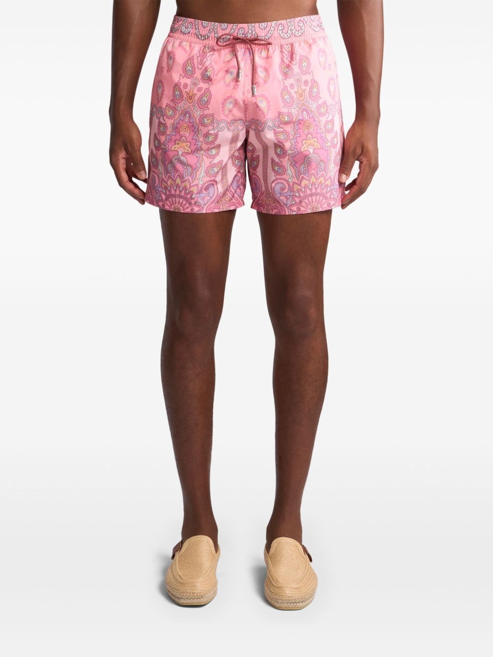 medallion-print swim shorts - 3