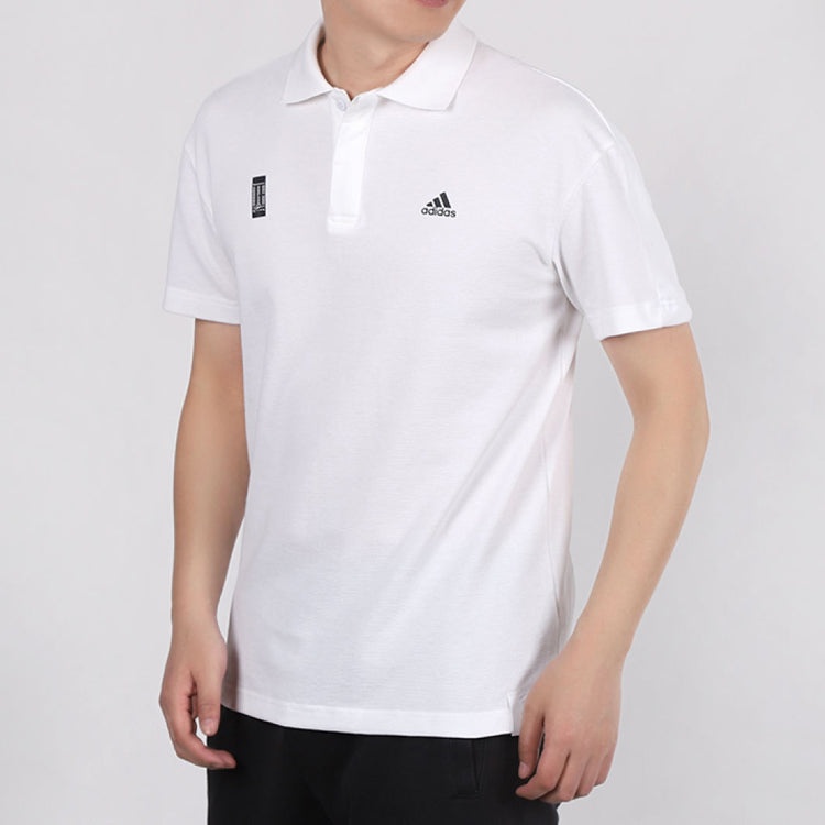 adidas WJ POLO Slogan Short-sleeve polo Shirt Men White FT2755 - 3