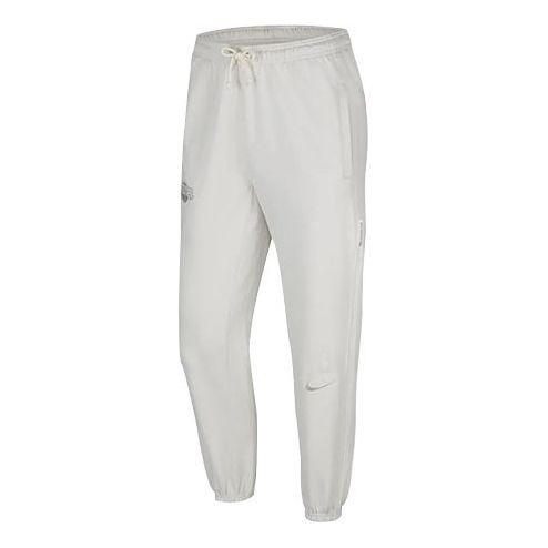 Nike NBA Standard Issue Drawstring Sports Long Pants White Ivory CN3220-072 - 1