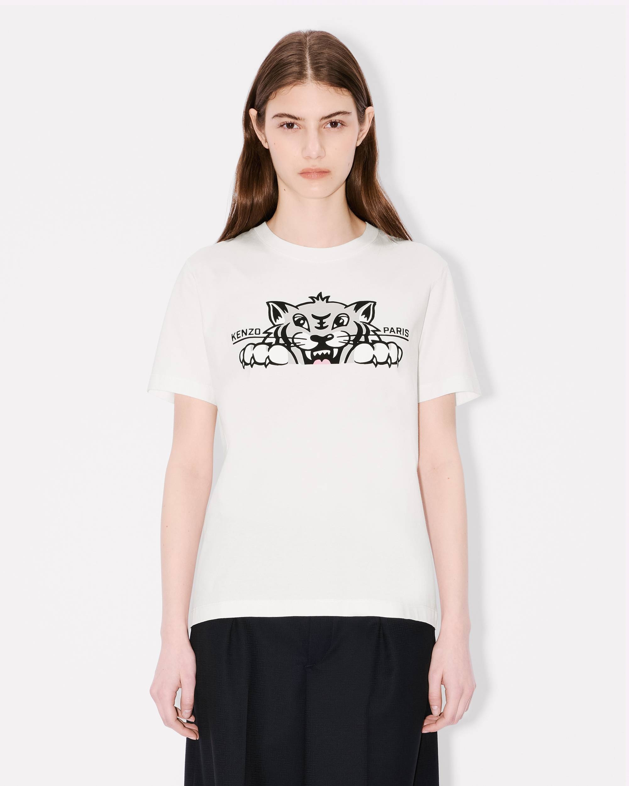 'KENZO Happy Tiger' loose T-shirt in cotton - 3