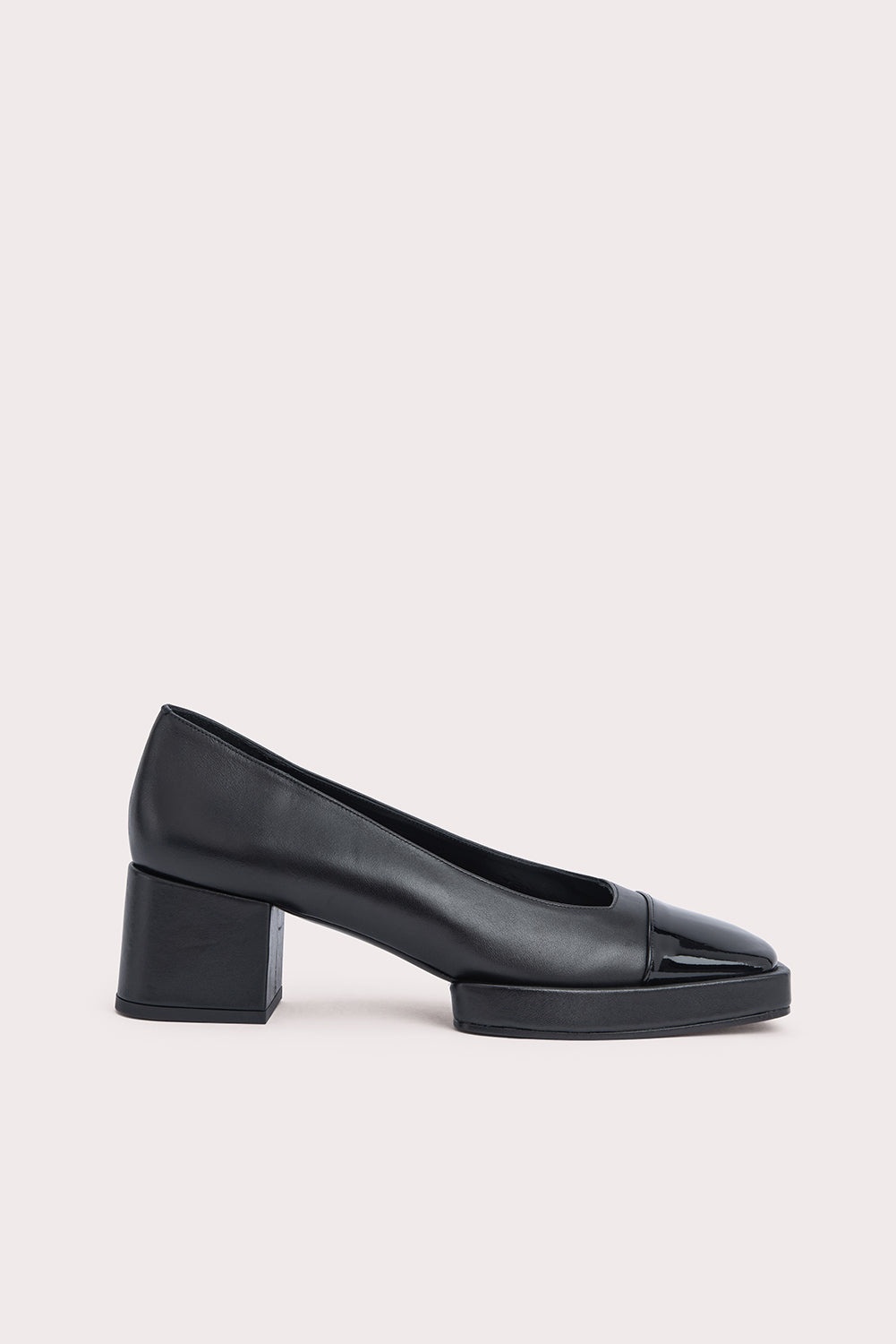 SAVA BLACK PATENT AND NAPPA LEATHER - 1