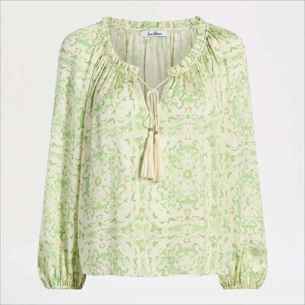 Gathered Boho Blouse - 1