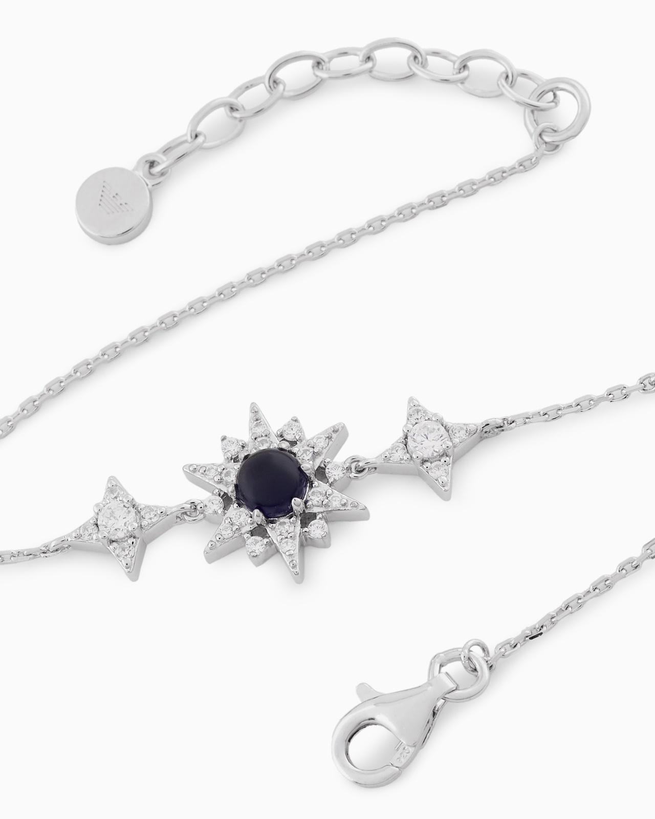STERLING SILVER STATION BRACELET - 3