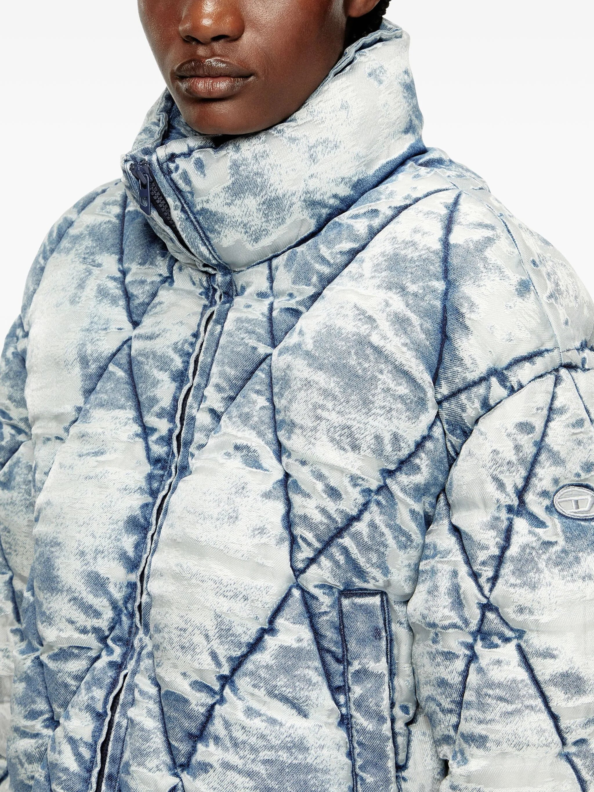Diesel Quilted Acid-wash Puffer Jacket - 2