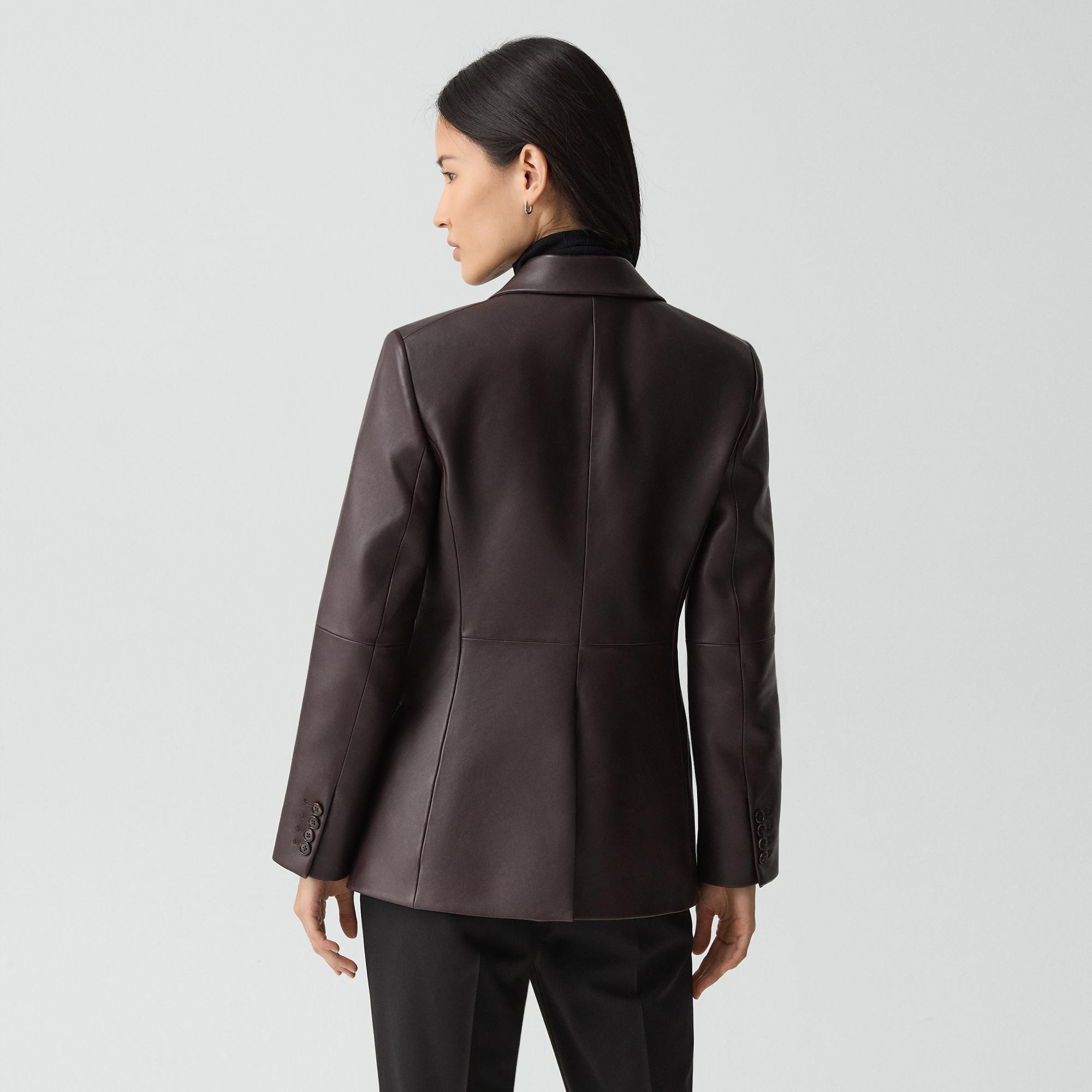 Lynnia Blazer in Leather - 4