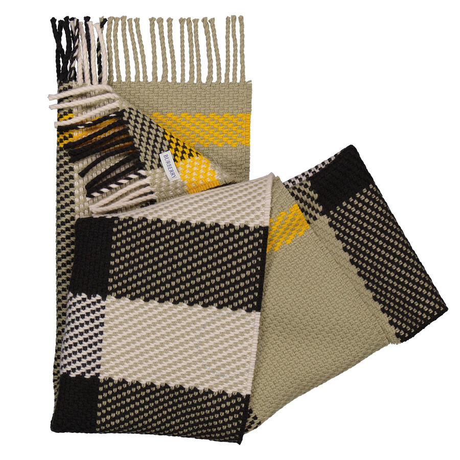 Burberry Hunter Check-Pattern Wool Scarf - 6