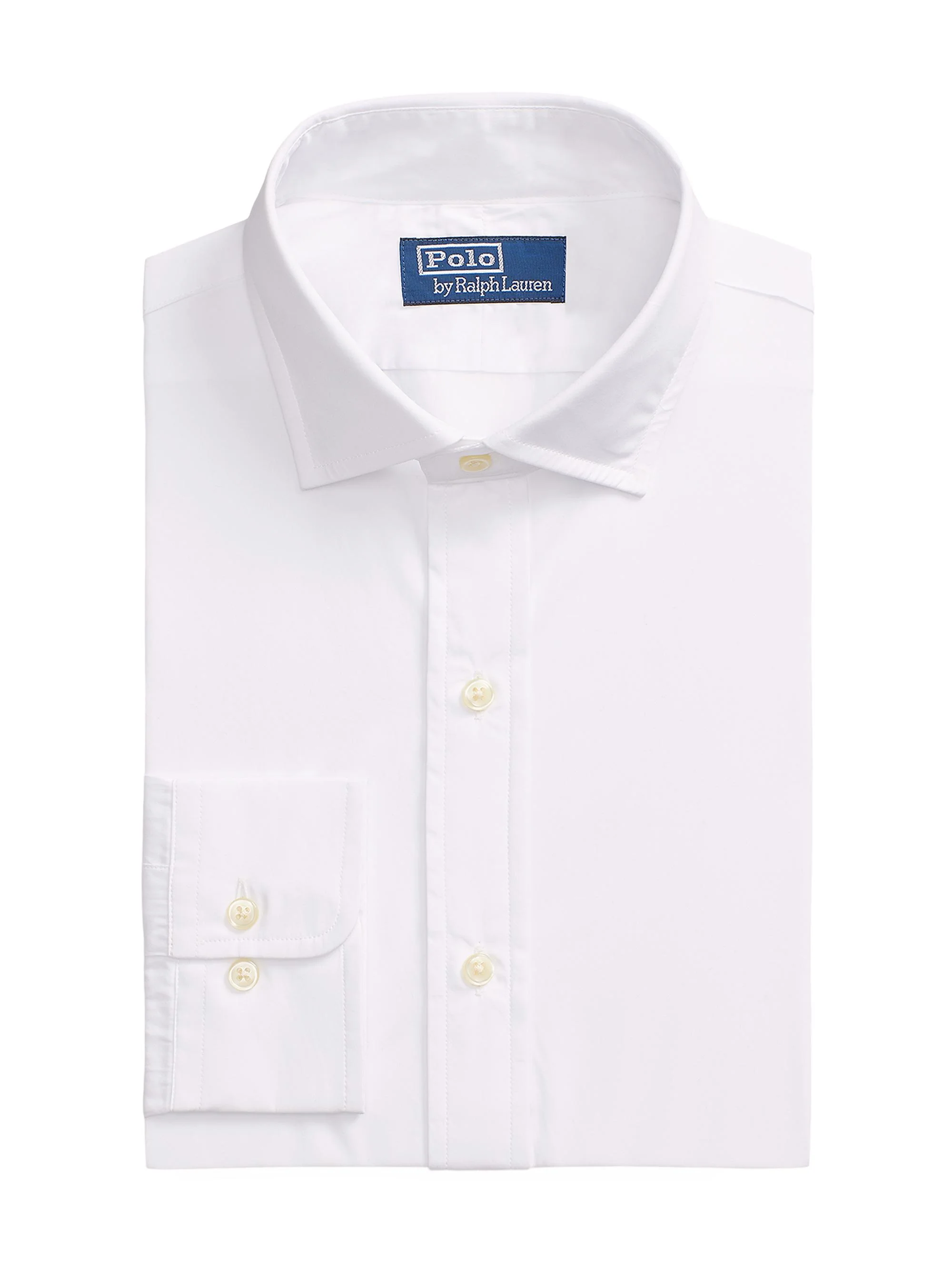 Men's Cotton Dress Shirt - White - 1