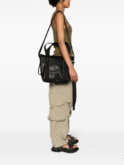 Rick Owens mini Trolley leather tote bag outlook