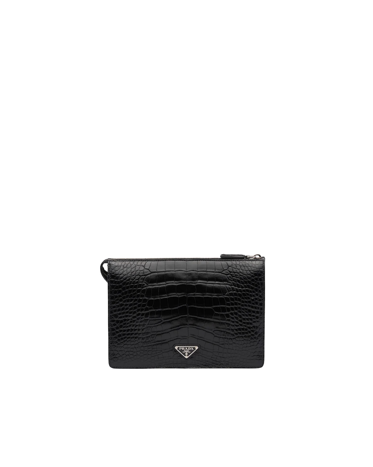 Crocodile Leather Clutch - 4