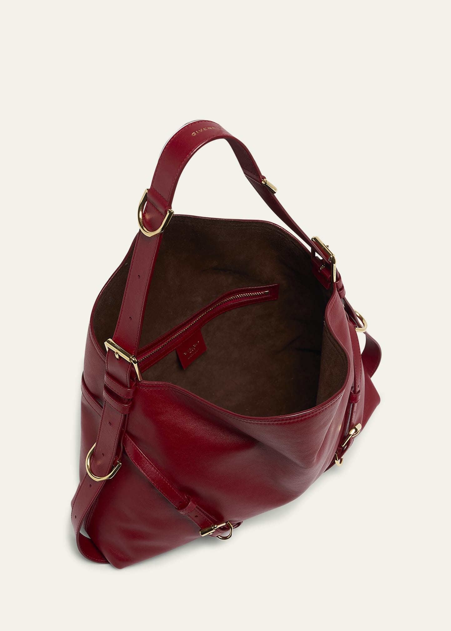 Voyou Medium Shoulder Bag in Shiny Leather - 3