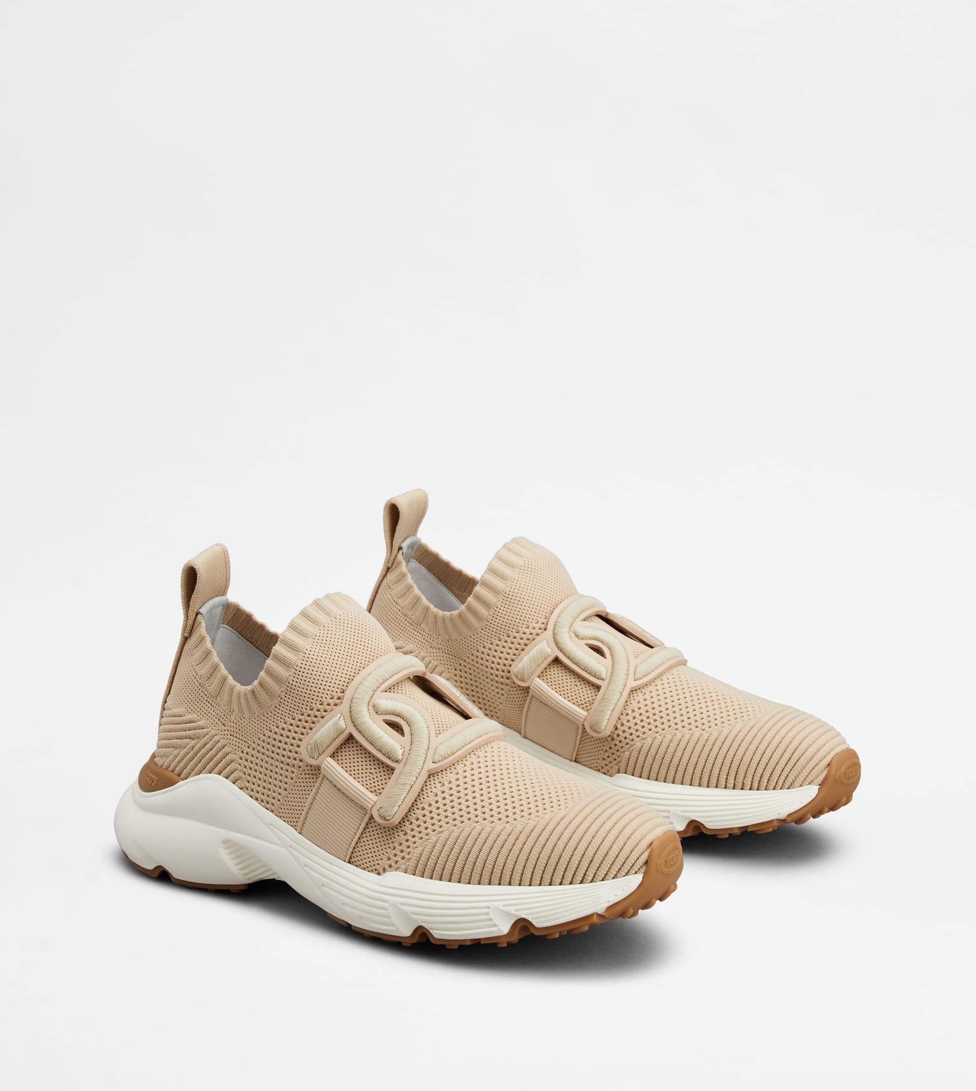 KATE SLIP-ON SNEAKERS IN FABRIC - BEIGE - 4