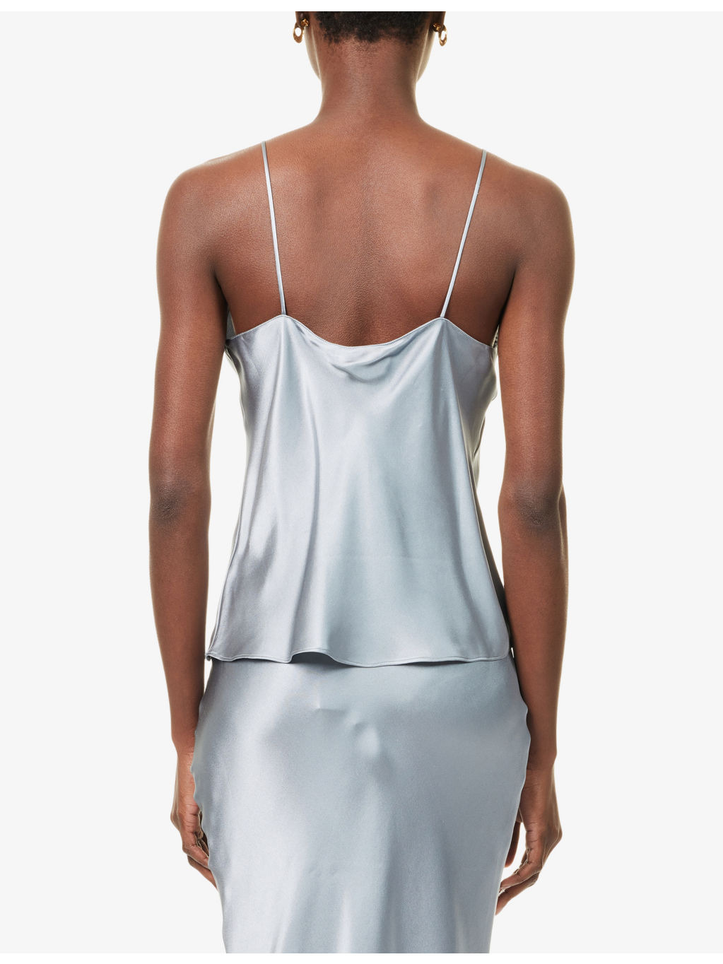 Ellen Shoulder-Straps Silk Top - 4