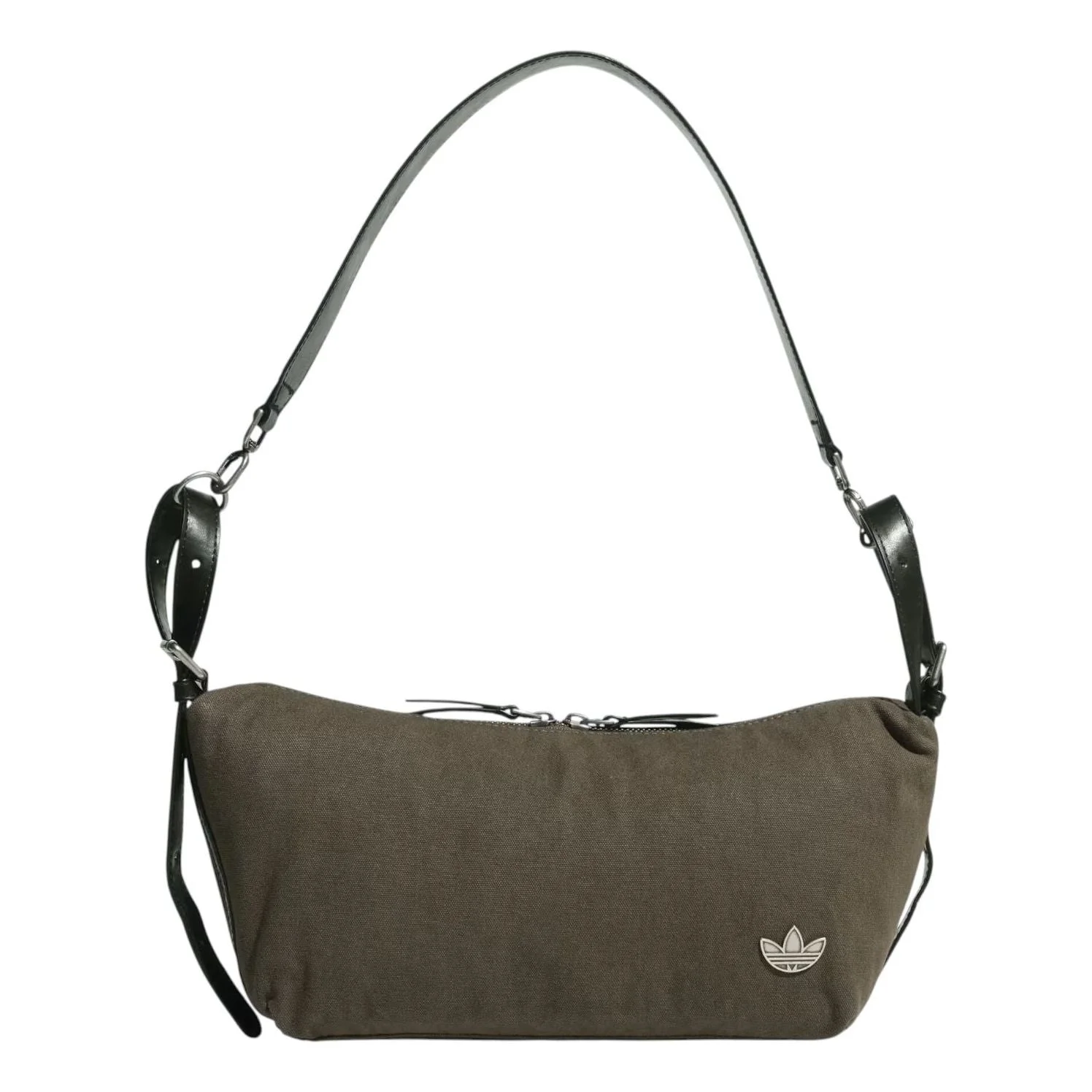 (WMNS) adidas Buckle Crossbody Bag with Cotton 'Cargo Brown Black' KT0864 - 1