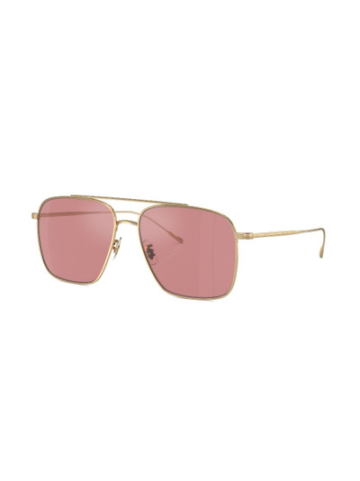 Oliver Peoples Dresner aviator-frame sunglasses outlook