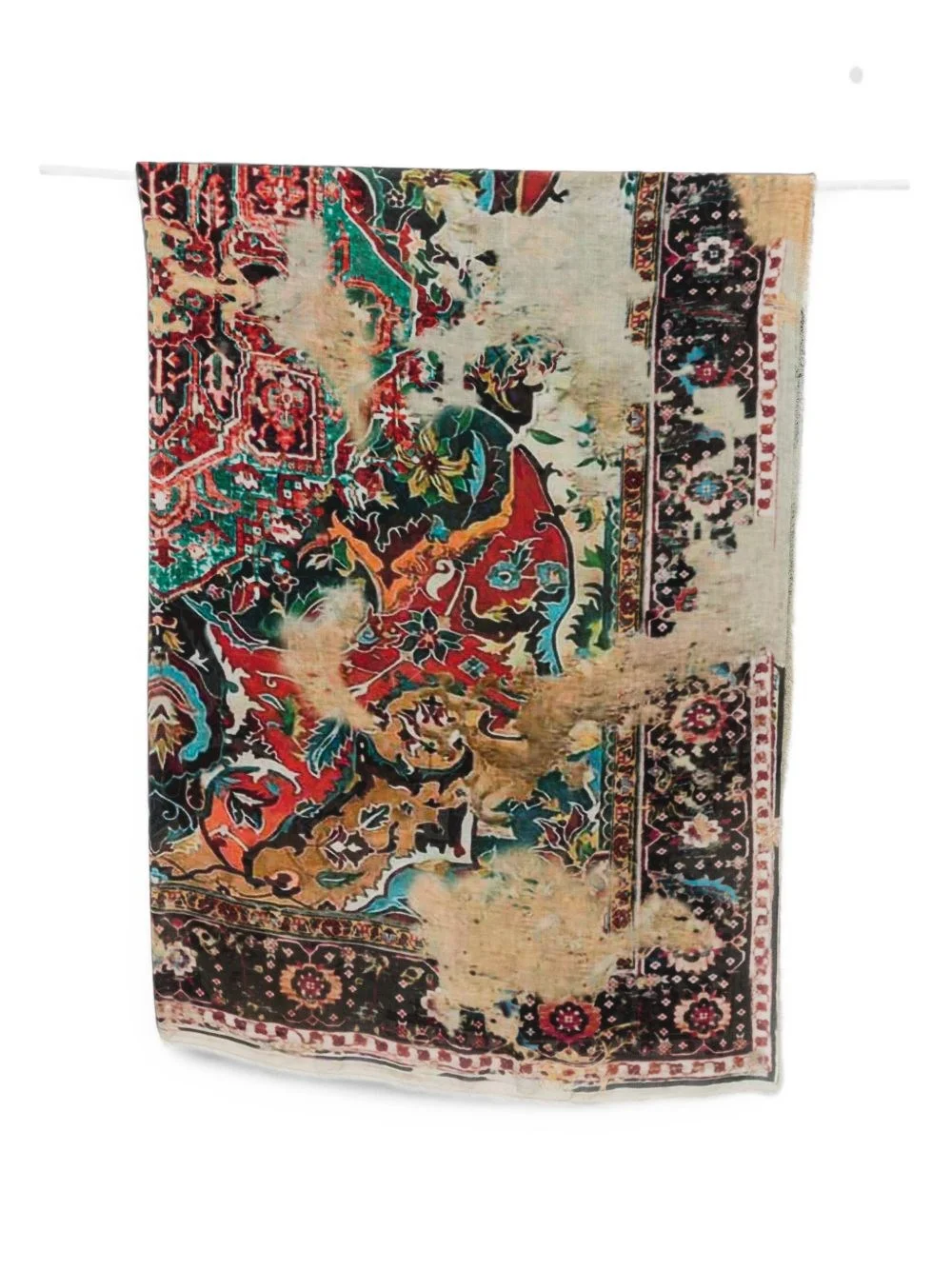 Beige Carpet print stole - 1