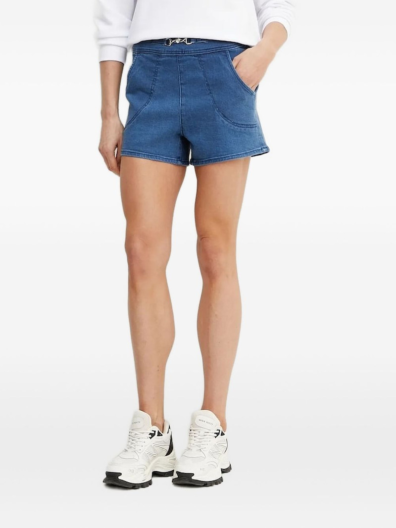 side-pockets denim shorts 1