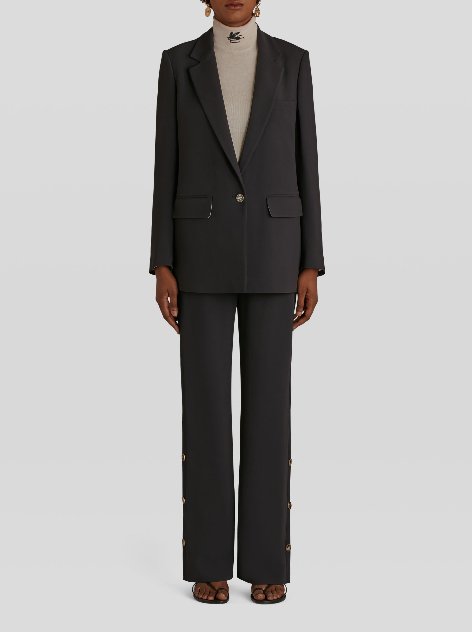 TAILORED JACKET WITH PEGASO BUTTONS - 3