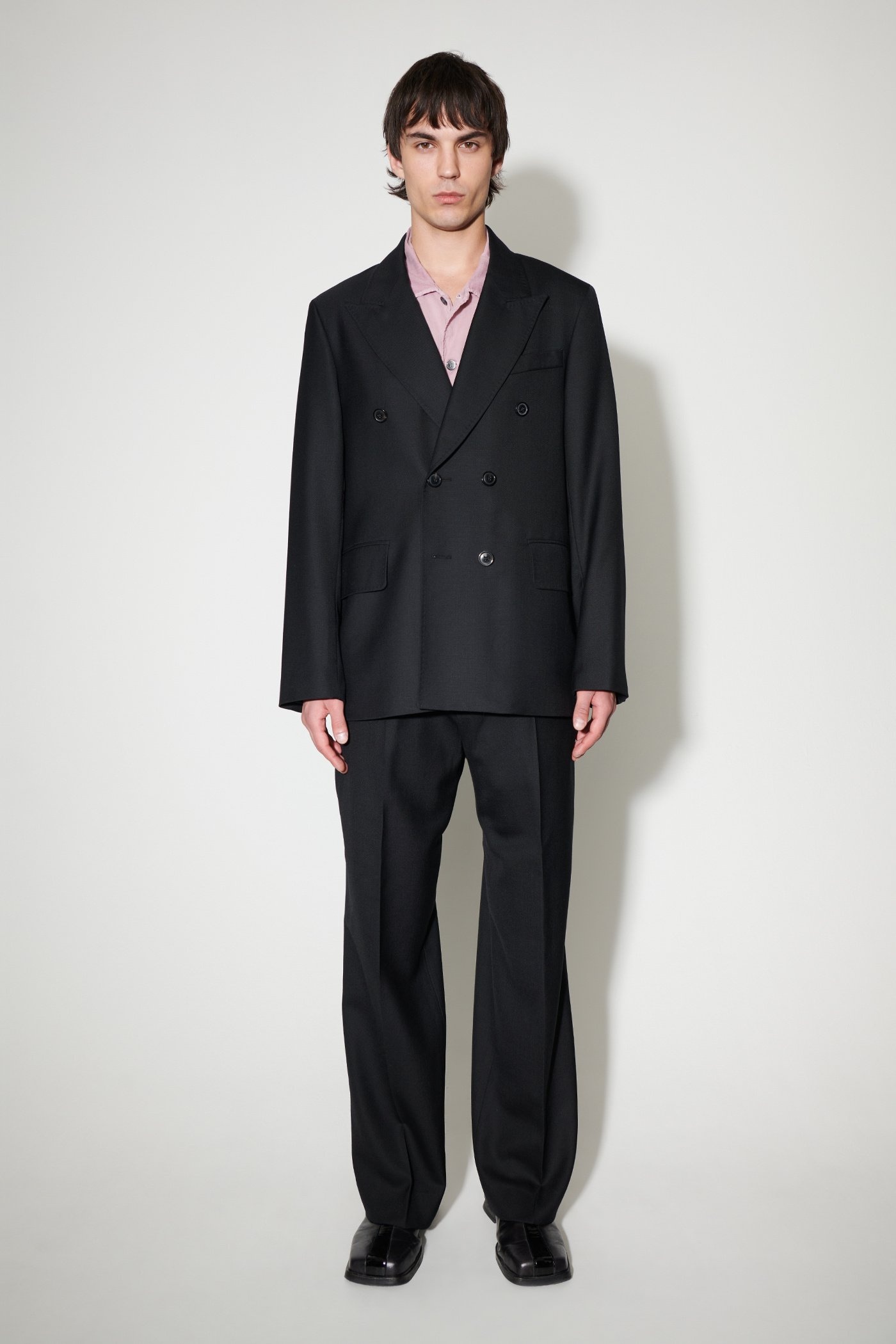 Our Legacy Unconstructed DB Blazer Black Panama Wool | REVERSIBLE 