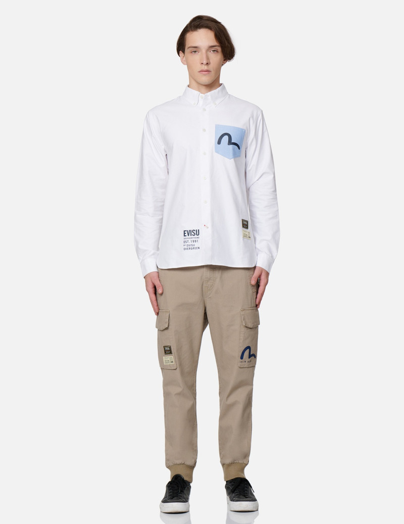 HIDE-AND-SEEK GODHEAD PRINT OXFORD SHIRT 6