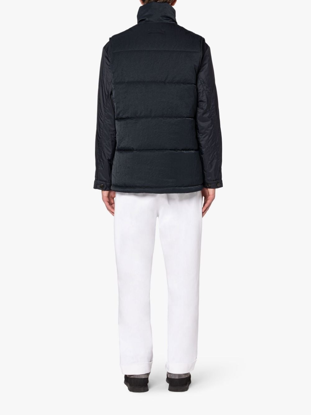 OSAKA NAVY NYLON GILET - 3
