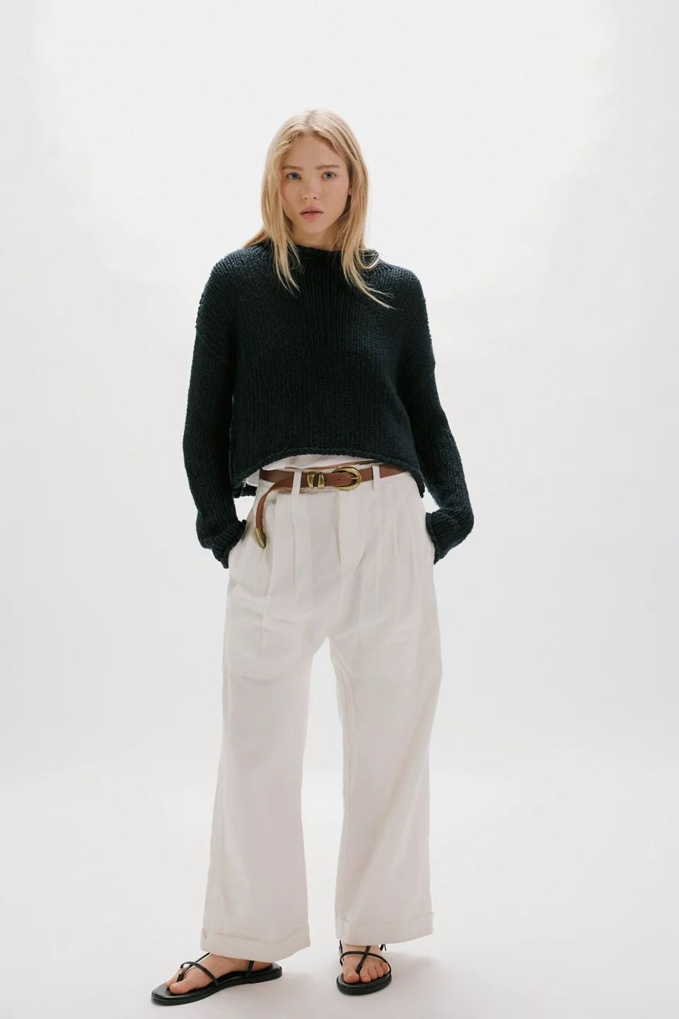 Clover Dropped Harem Trousers - 1