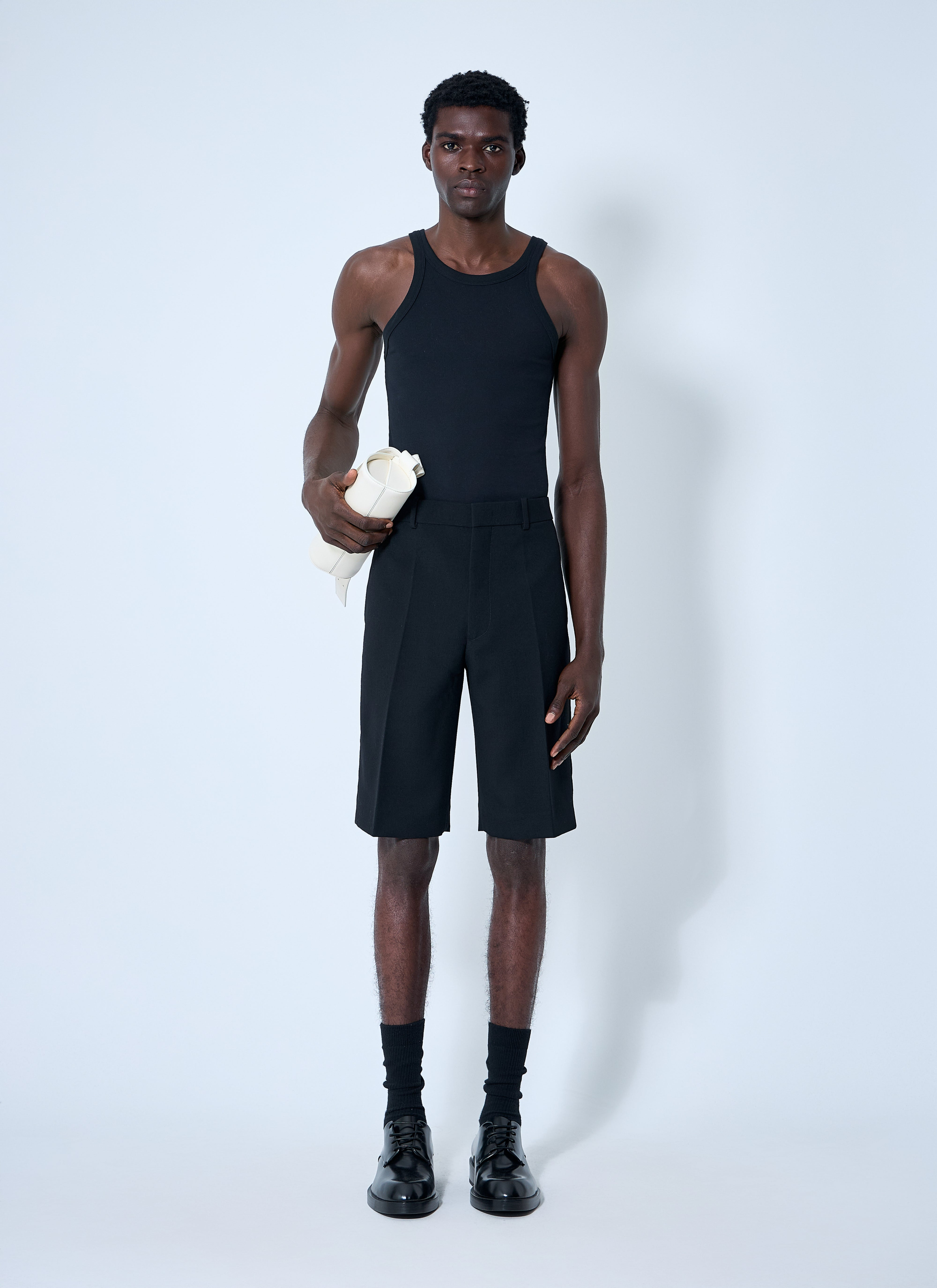 Jil Sander Men Wool Shorts - 2
