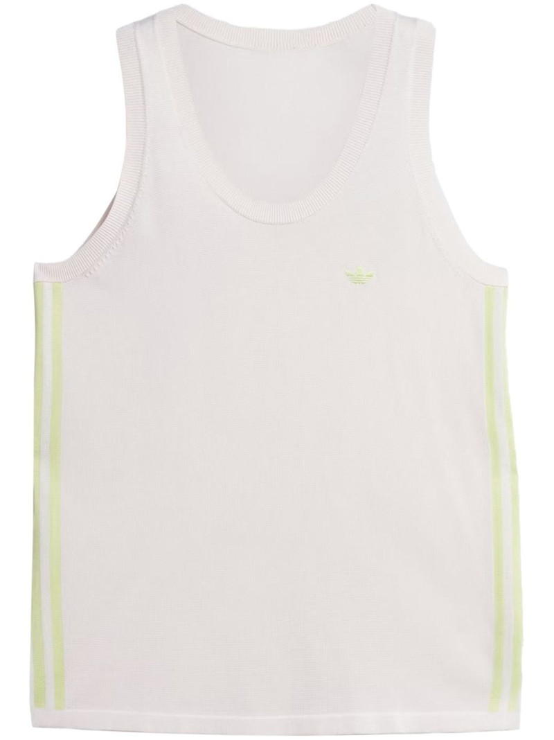logo-embroidered sleeveless top 1