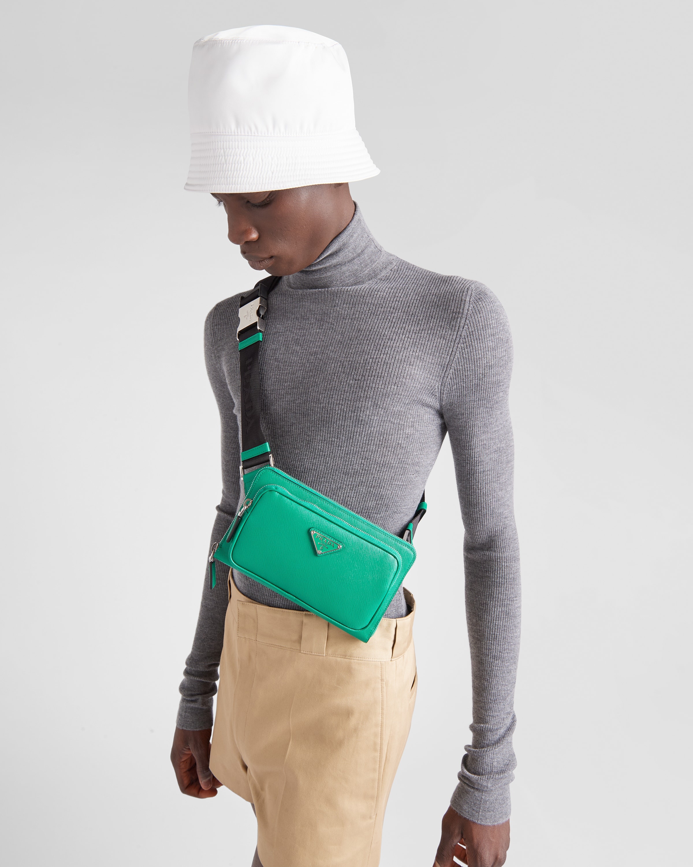 Saffiano leather belt bag - 2