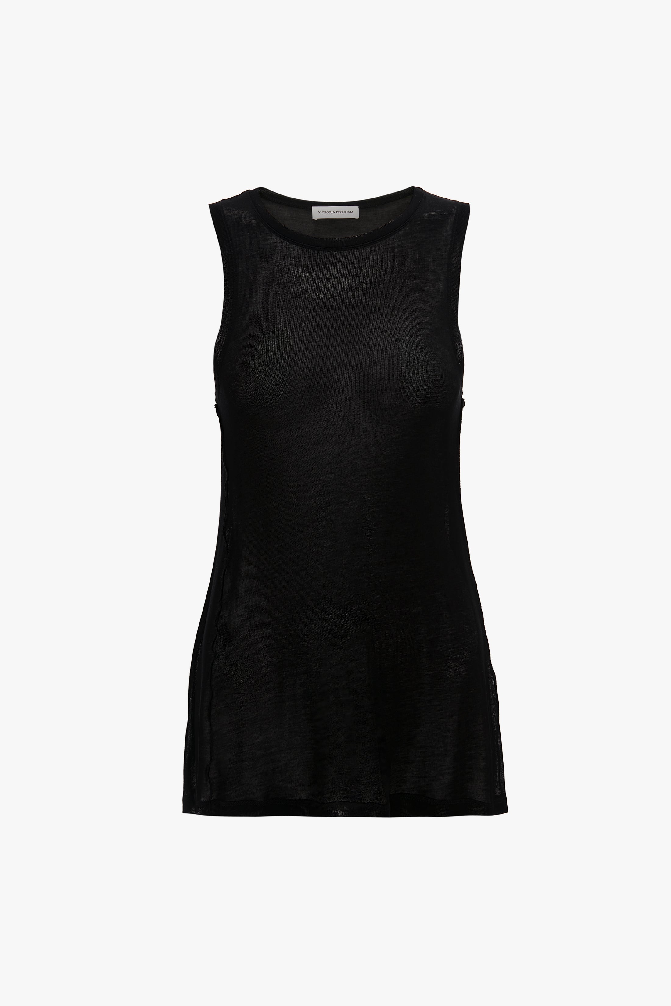 Lightweight Tank Top In Black - 1