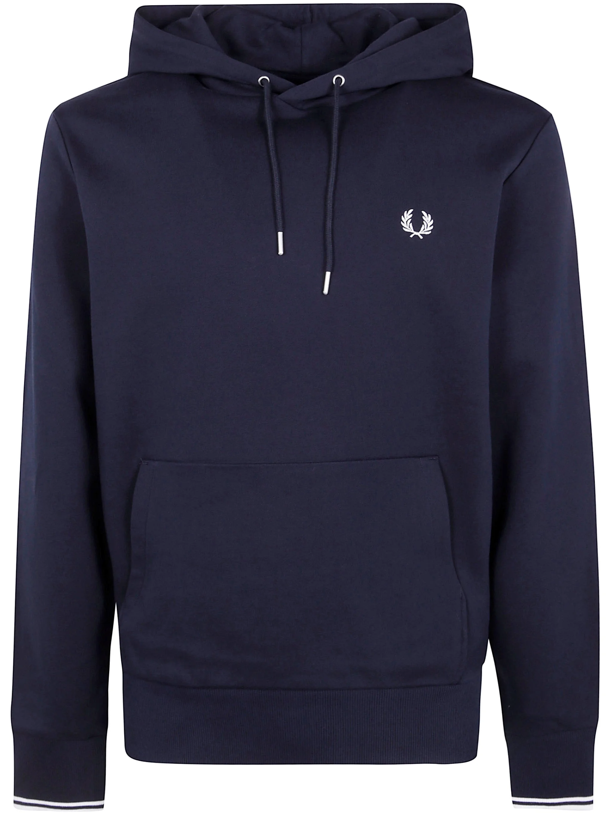 "Fred Perry" Tipped Hooded Sweatshirt - 1