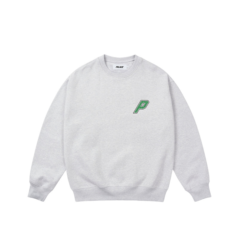 PALACE COLLEGIATE P3 CREW GREY MARL outlook