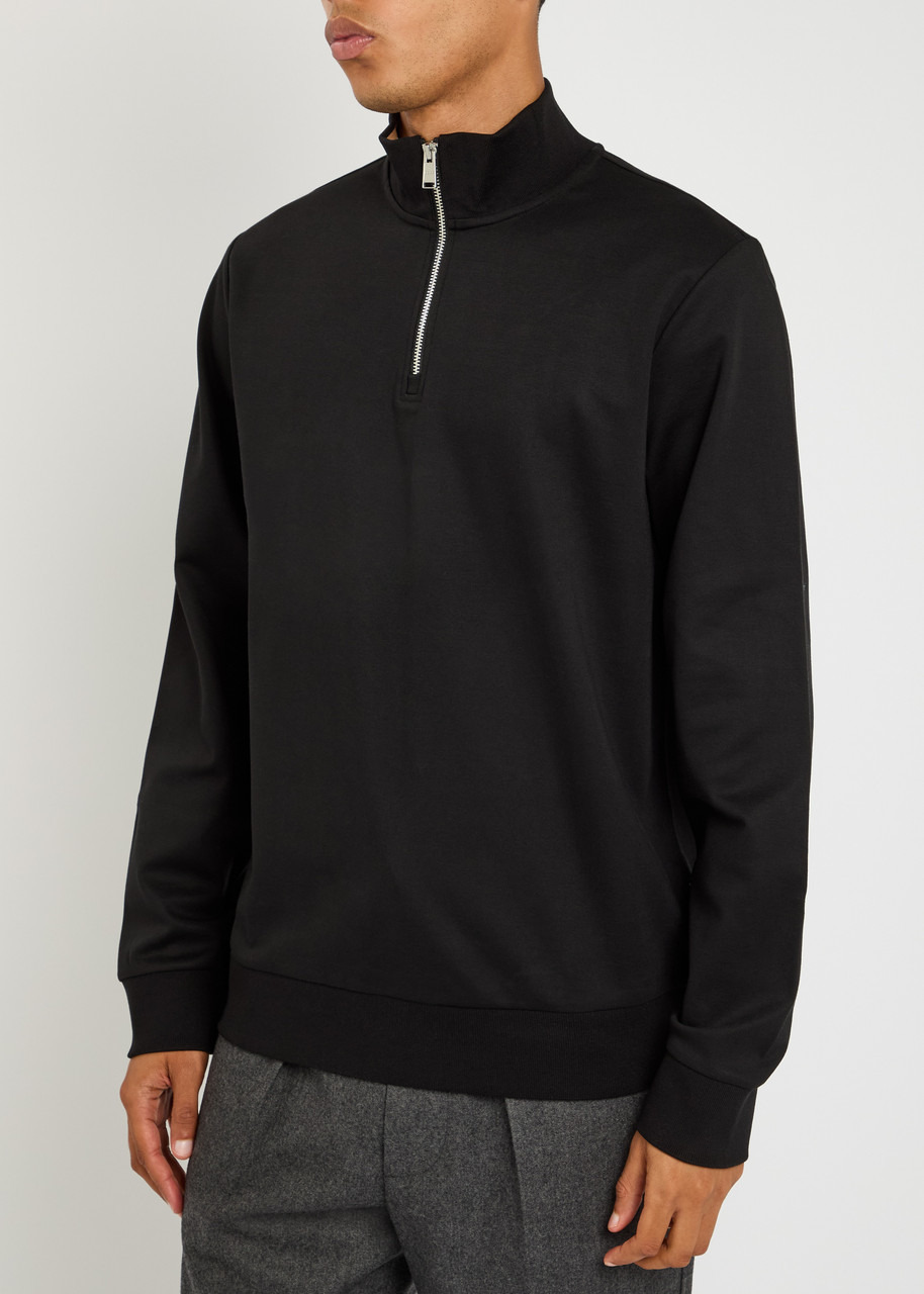 Boss Stimmann Half-zip Cotton-blend Sweatshirt - 2